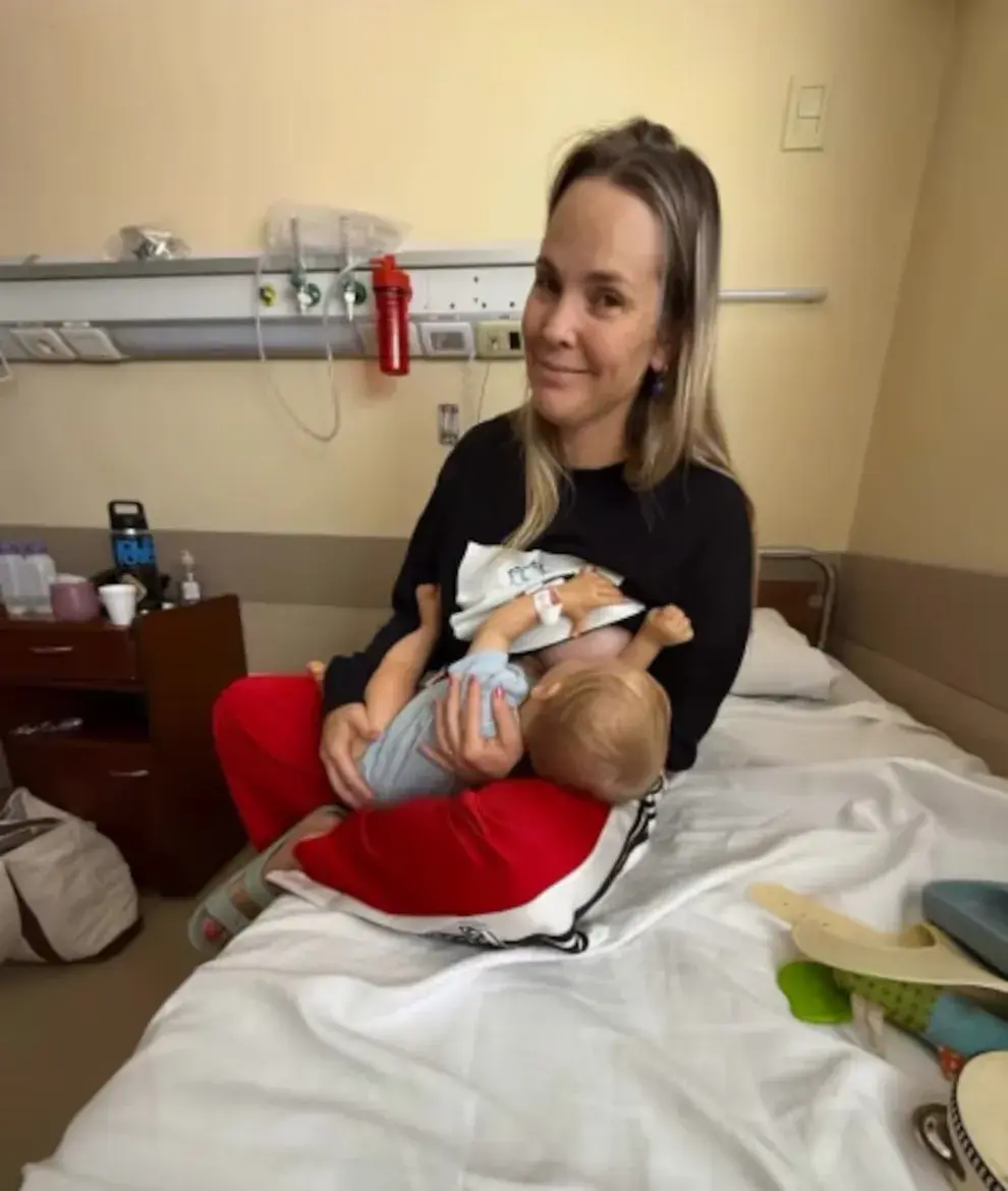 “Le toqué la cabecita hasta que sentí un huevo”, explicó.