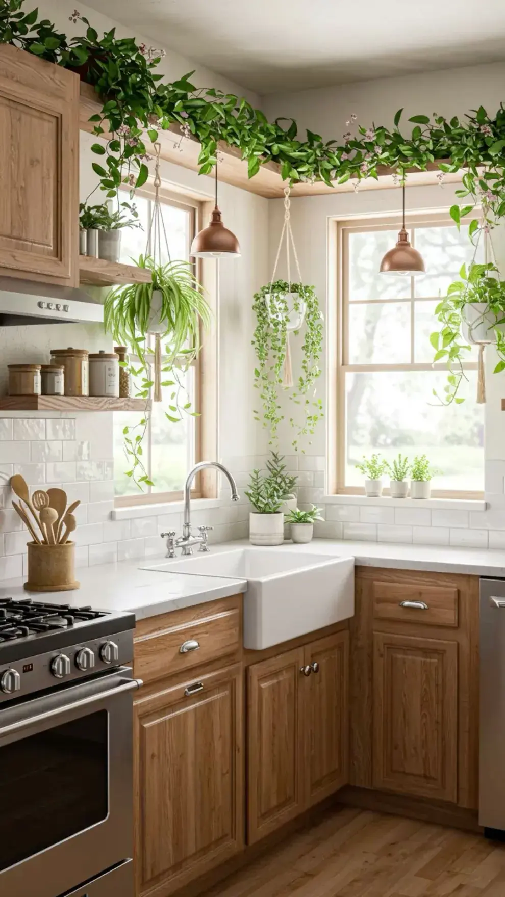 Foto de plantas colgantes.