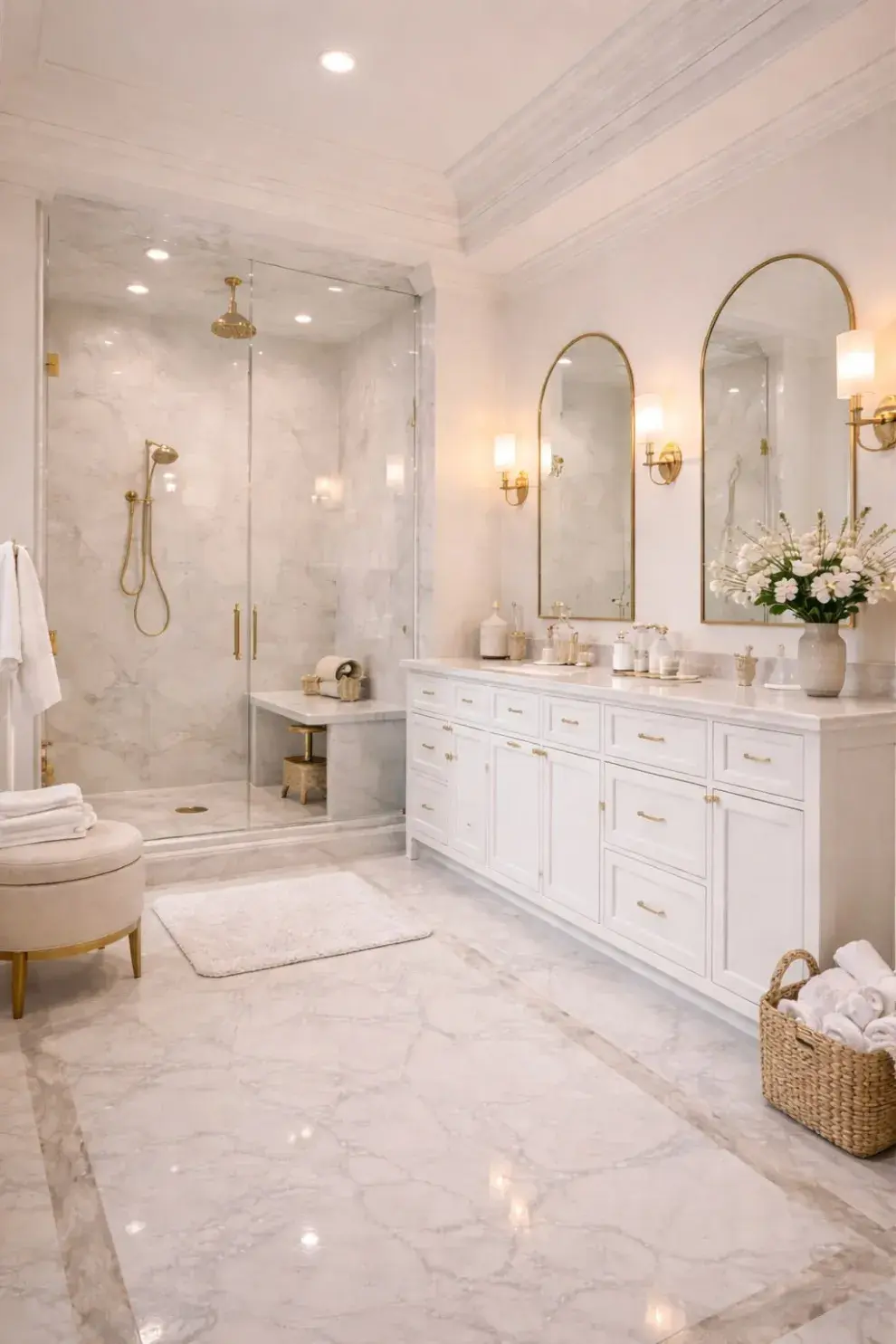 También siguen presentes los baños estilo cloud dancer