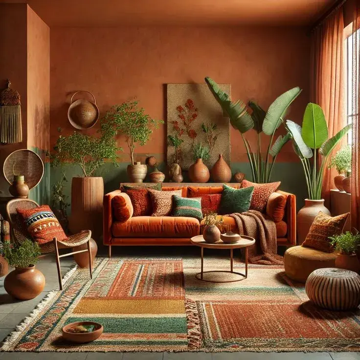 El beige se transforma en arena, el gris vira hacia piedra y aparecen colores como terracota, óxido o verde oliva.