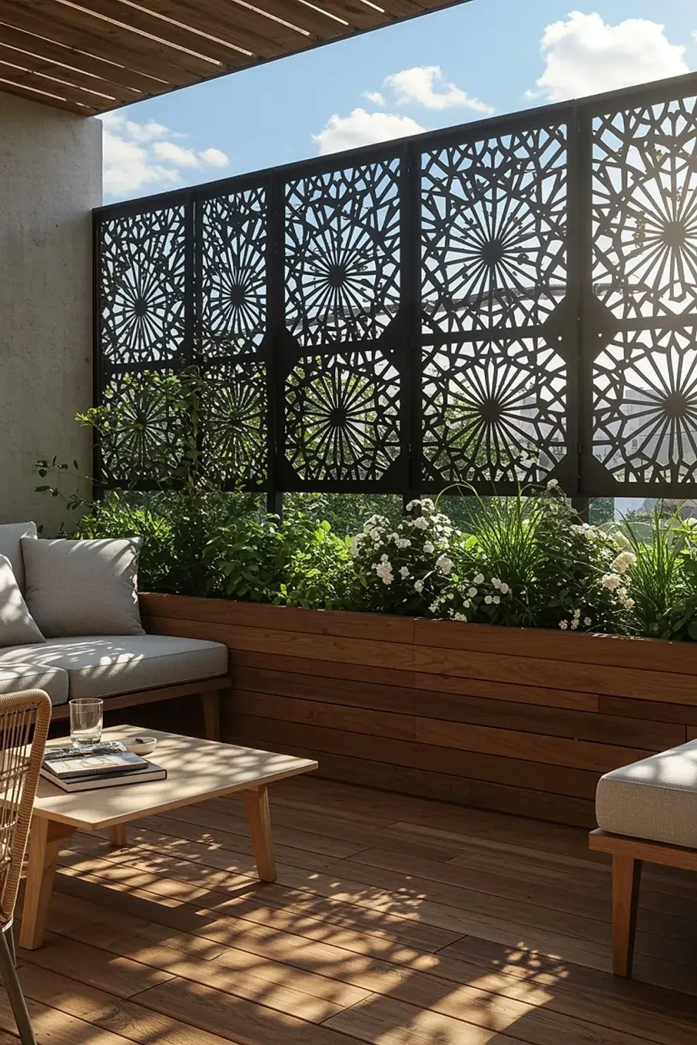 En patios, balcones y terrazas, estas estructuras ganan protagonismo no solo por su función práctica, sino también por su capacidad de integrar lo natural con lo arquitectónico.