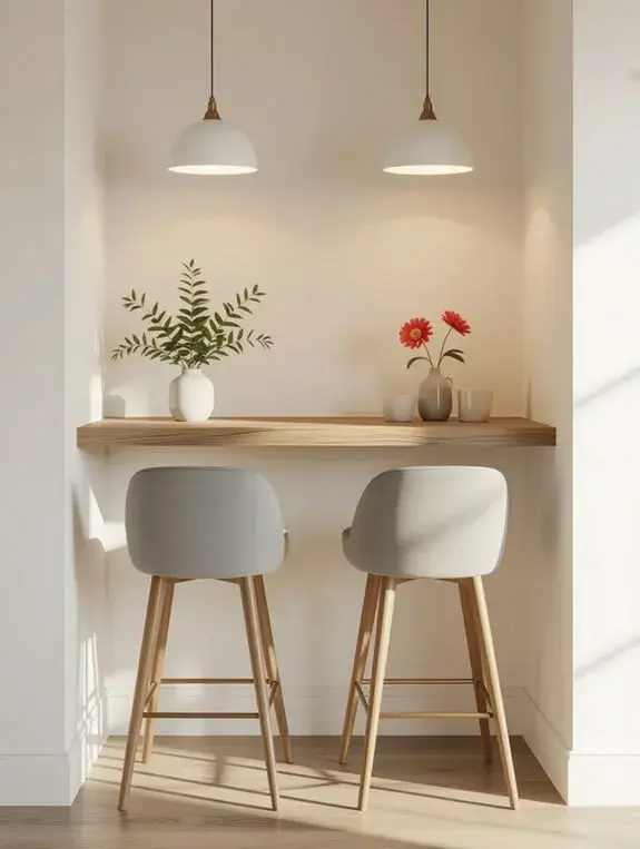 Mueble desayunador: todo a mano, pero fuera de vista