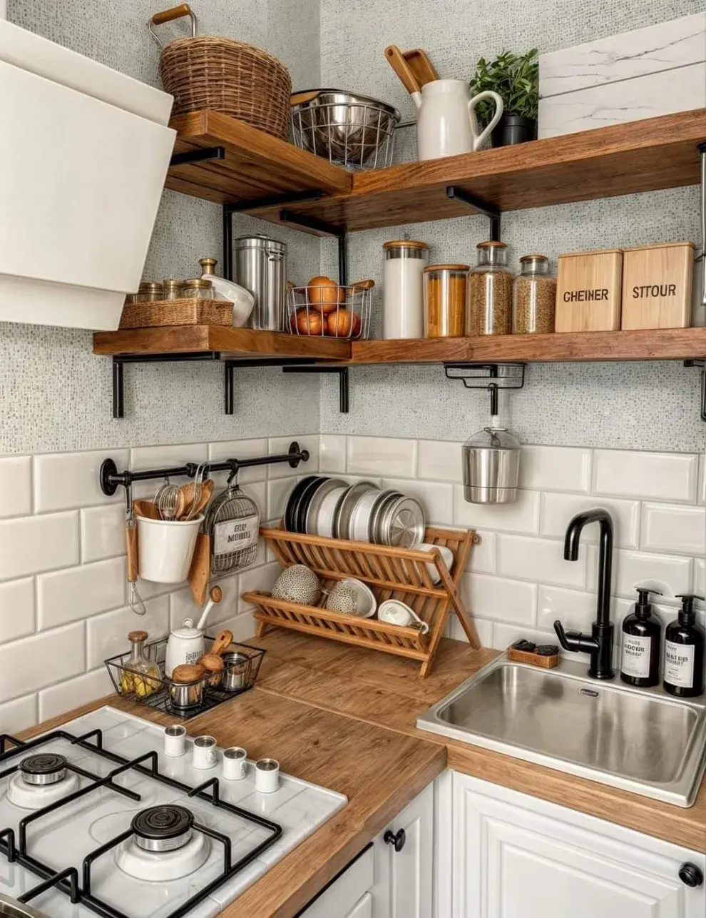 Dejar solo lo esencial ayuda a que el espacio se vea más limpio y amplio.