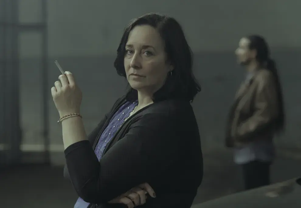 Foto de Ana Garibaldi en la serie En el barro.