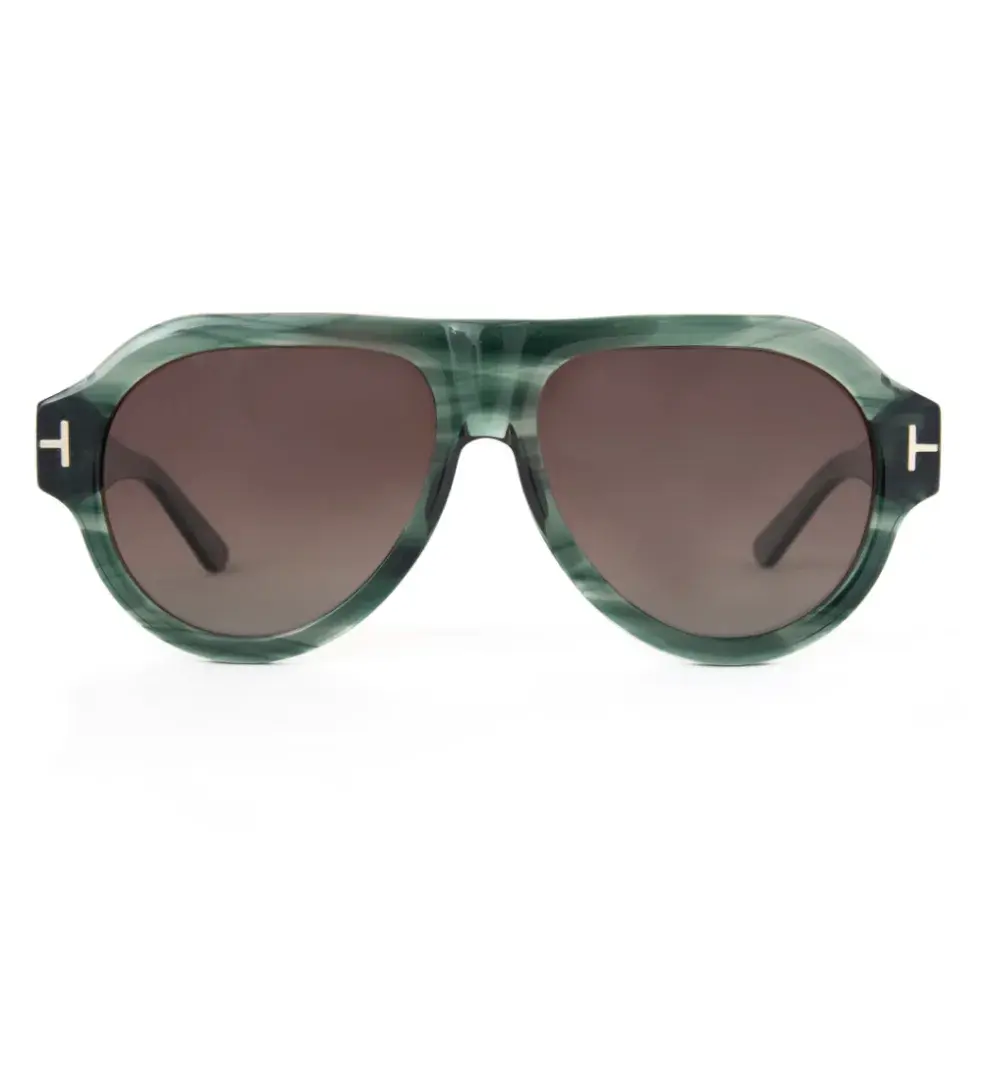 Lente de sol Nefeli Verde Musgo. (Bonding Eyewear, $166.500)