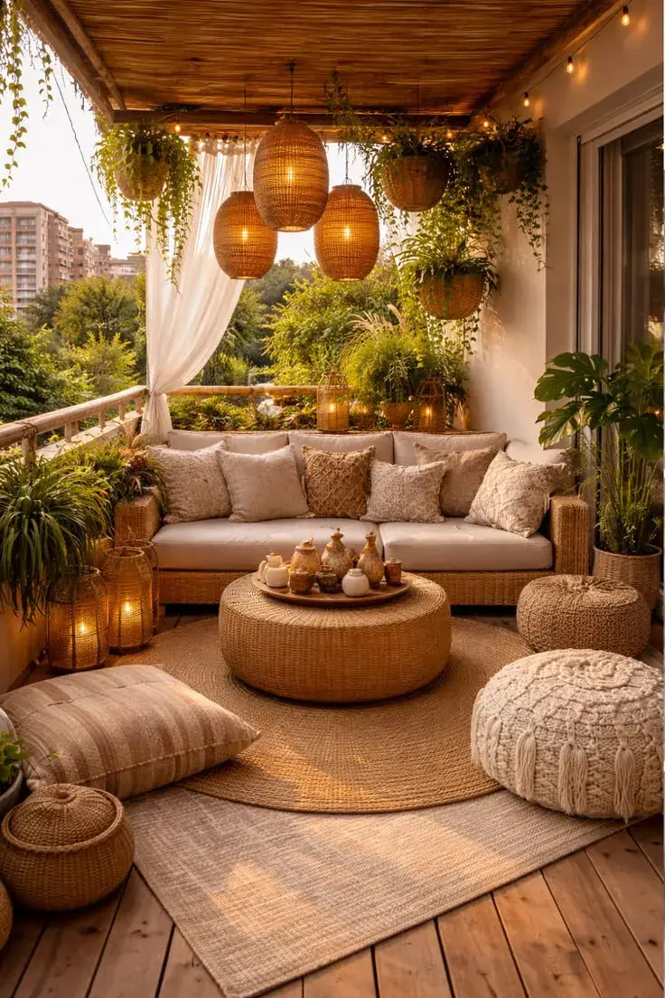 Sin inversión grande: cómo lograr un balcón más privado y acogedor