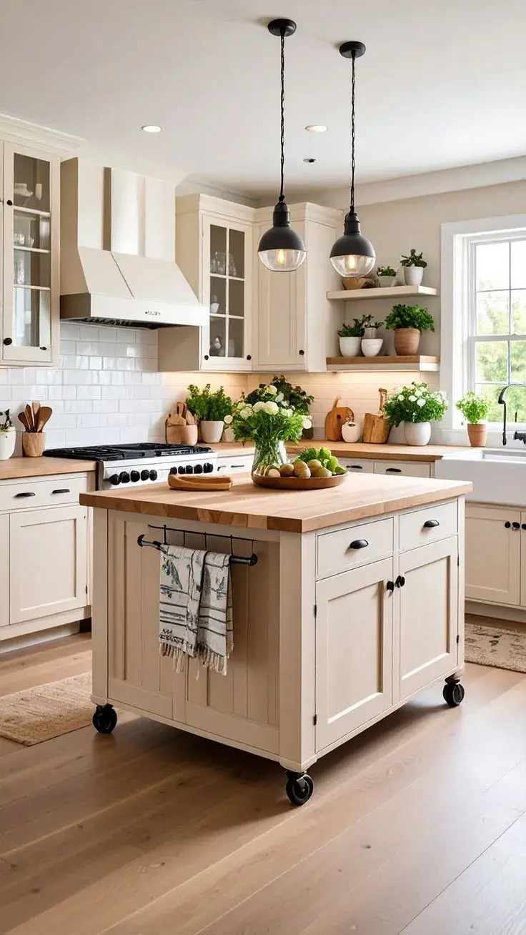 En cocinas más amplias, la isla suma una nueva capa de funcionalidad.