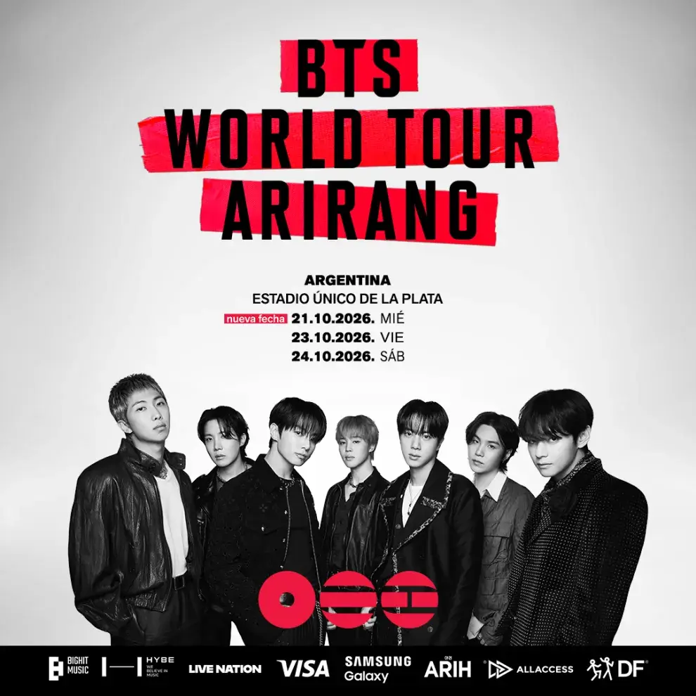 BTS anunció una tercera fecha en Argentina.