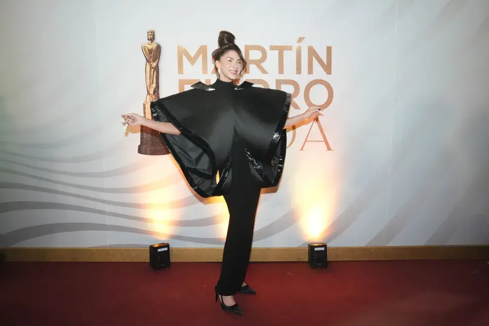 Romina Gaetani en la alfombra roja de los Martín Fierro de la Moda 2026.
