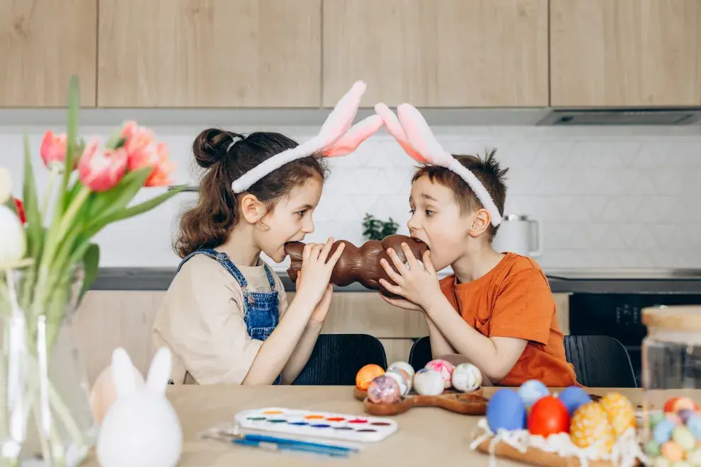 Foto de huevos de Pascua.