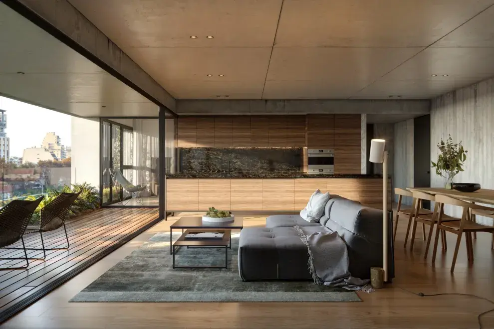 Una cocina integrada 