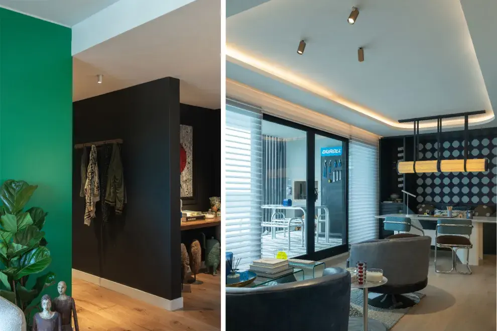 Los verdes oscuros, inspirados en la naturaleza, aportan una sensación de equilibrio y serenidad.