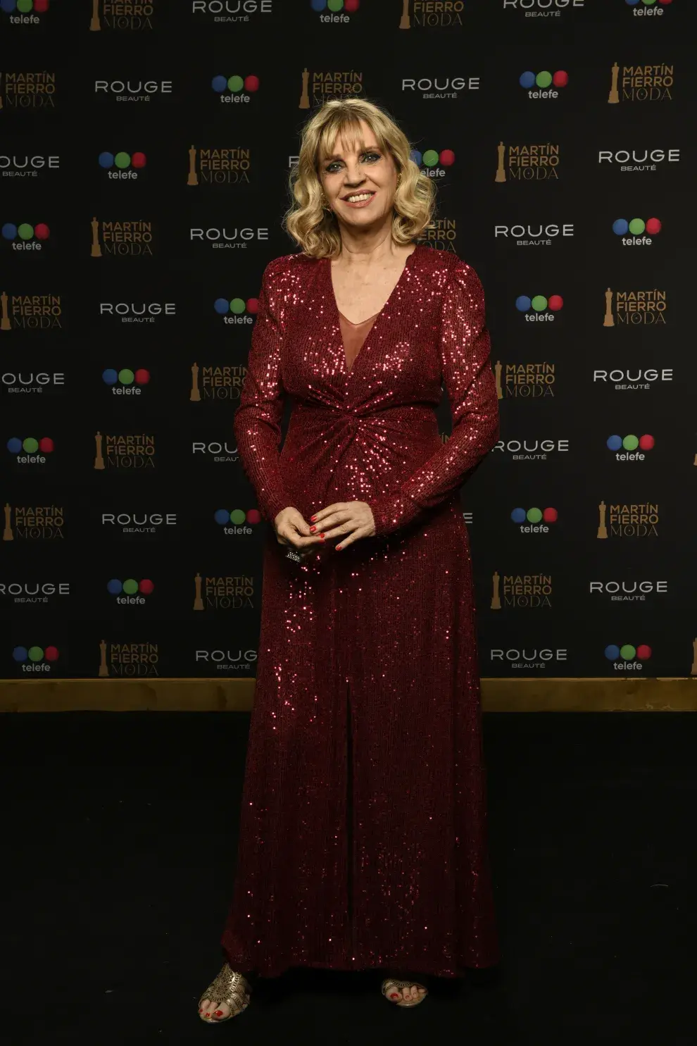 Teté Coustarot en la alfombra roja de los Martín Fierro de la Moda 2026.