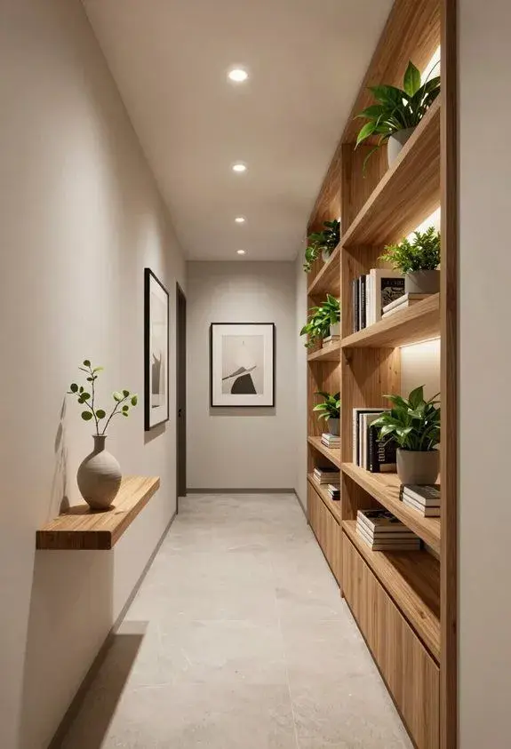Pasillos estrechos: cómo decorarlos para que no se vean oscuros ni aburridos