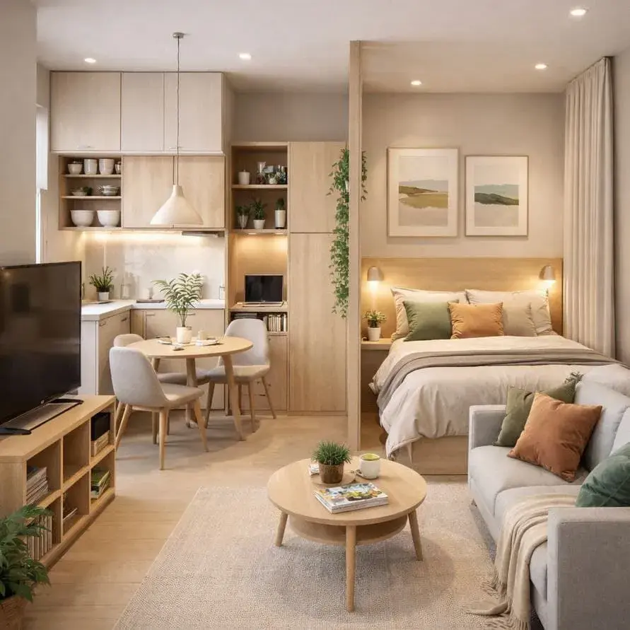 La tendencia actual prioriza superficies despejadas, objetos decorativos seleccionados y soluciones de guardado integradas