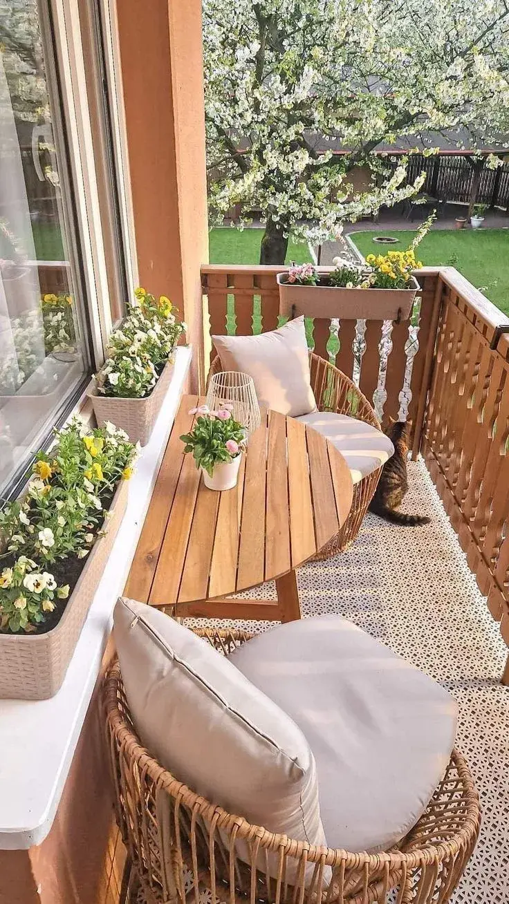 Balcones estrechos: ideas simples y cancheras para aprovecharlos al máximo este otoño