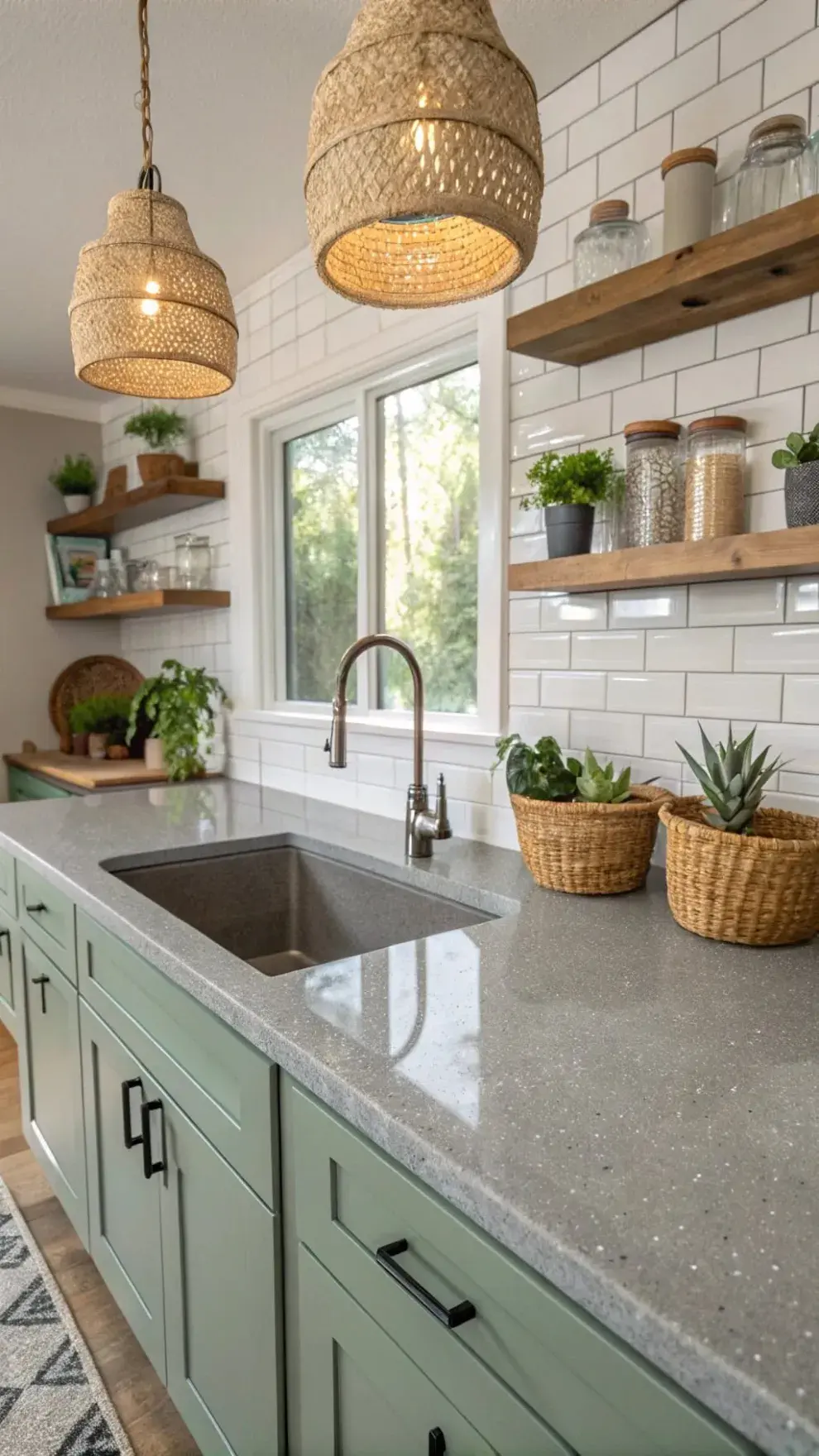Lejos de los tonos neutros tradicionales, la tendencia apunta a granitos con vetas marcadas y colores intensos: verdes profundos, negros brillantes, rosados suaves o incluso azules con textura mineral.