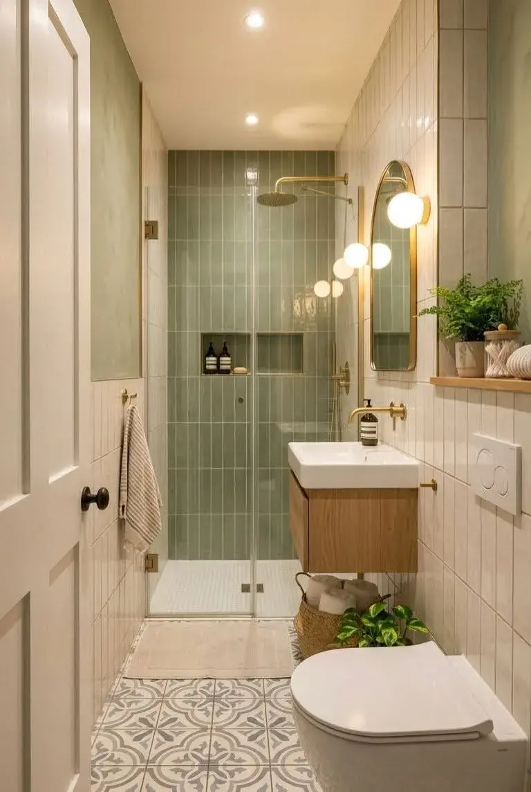 Baño estrecho: 5 ideas simples para que parezca más grande