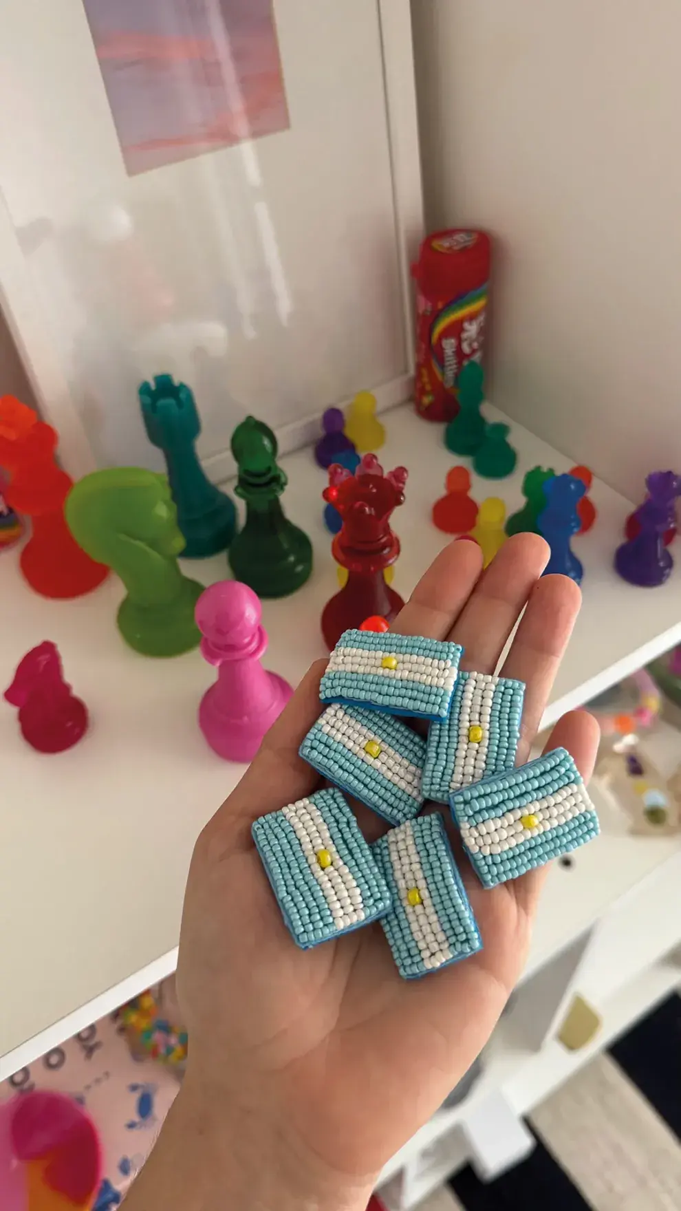 Banderitas de mostacillas