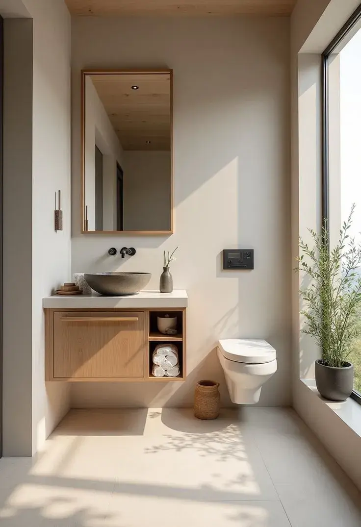 Toilettes mini: colores y materiales que ayudan a ampliar el espacio