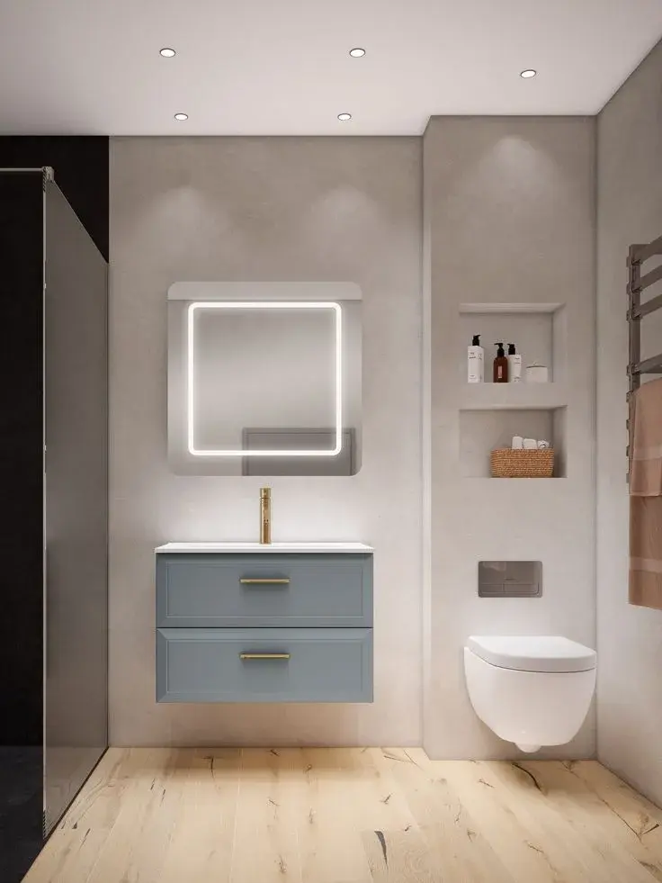 Toilettes mini: colores y materiales que ayudan a ampliar el espacio