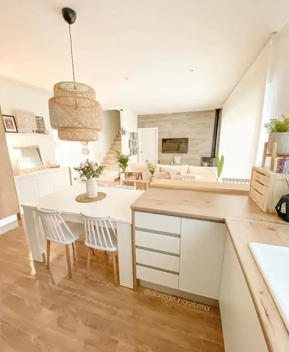 Foto de cocina en L.