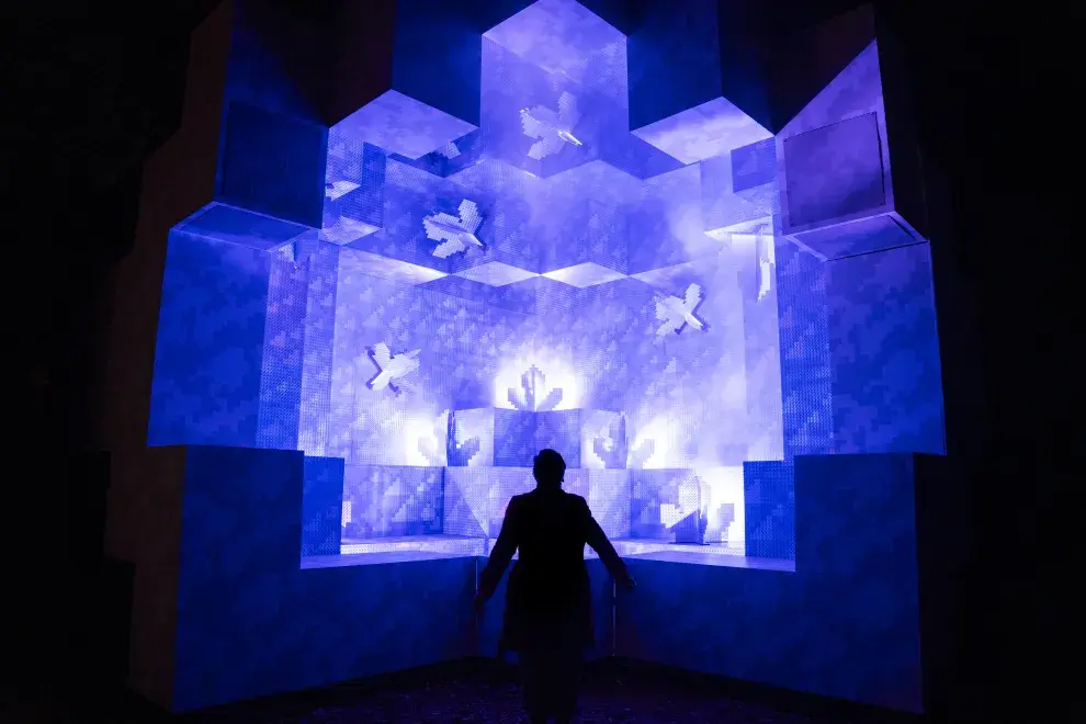 La cueva en Minecraft Experience Buenos Aires