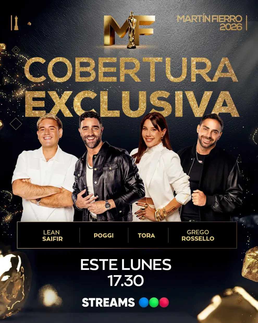 Foto de la cobertura online de Telefe para los Martin Fierro 2026.