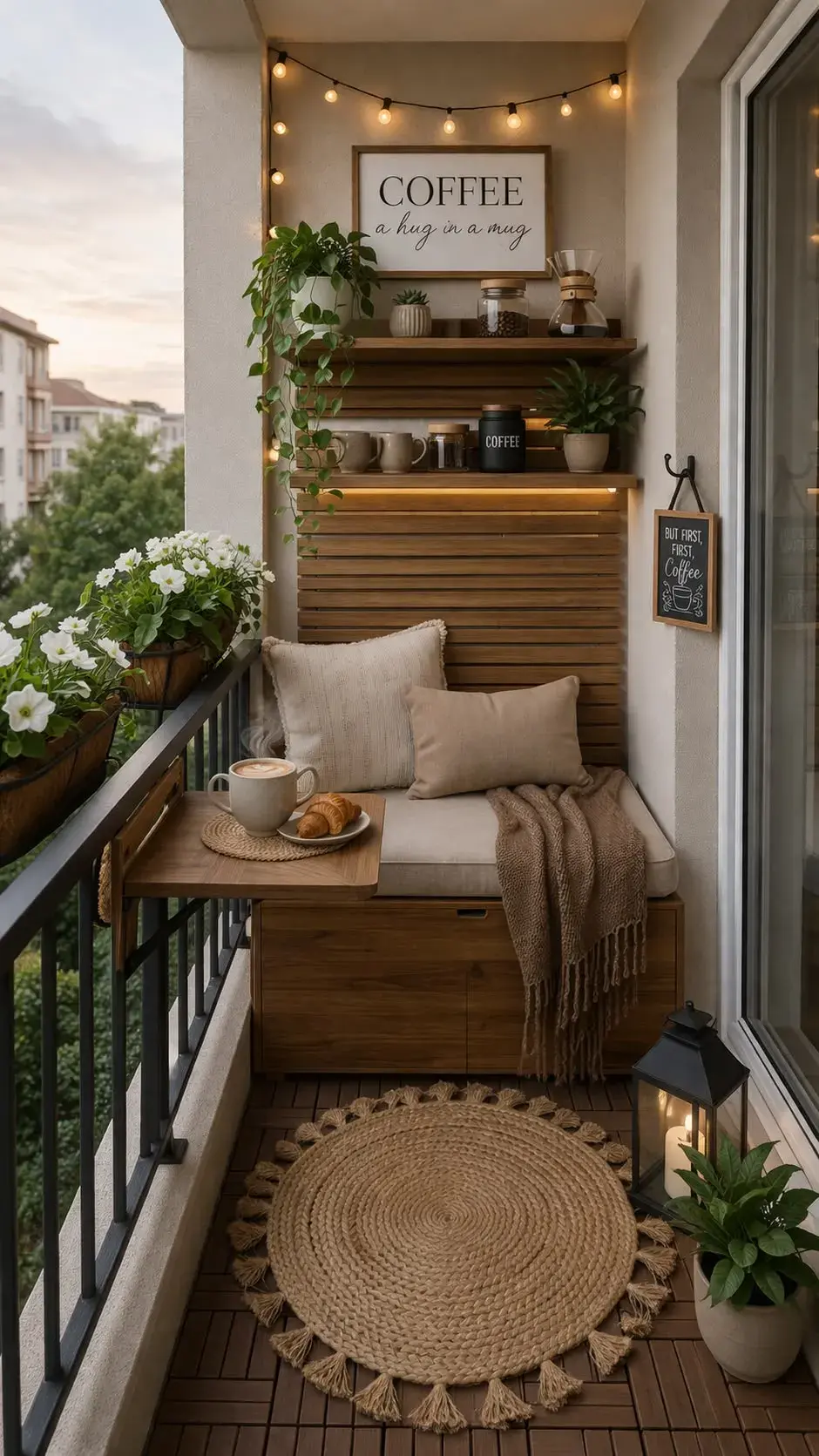 Balcones estrechos: ideas simples y cancheras para aprovecharlos al máximo este otoño