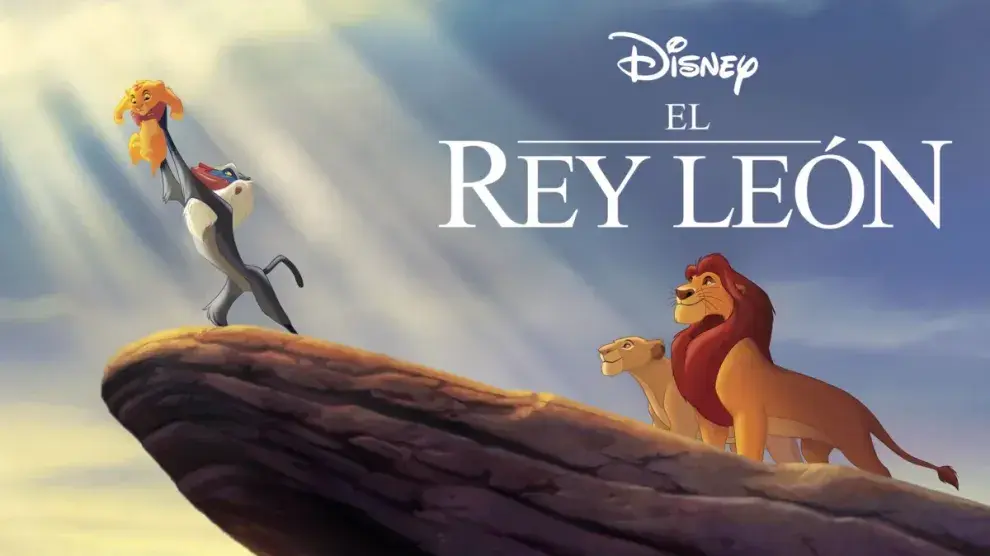 Póster de El rey león.