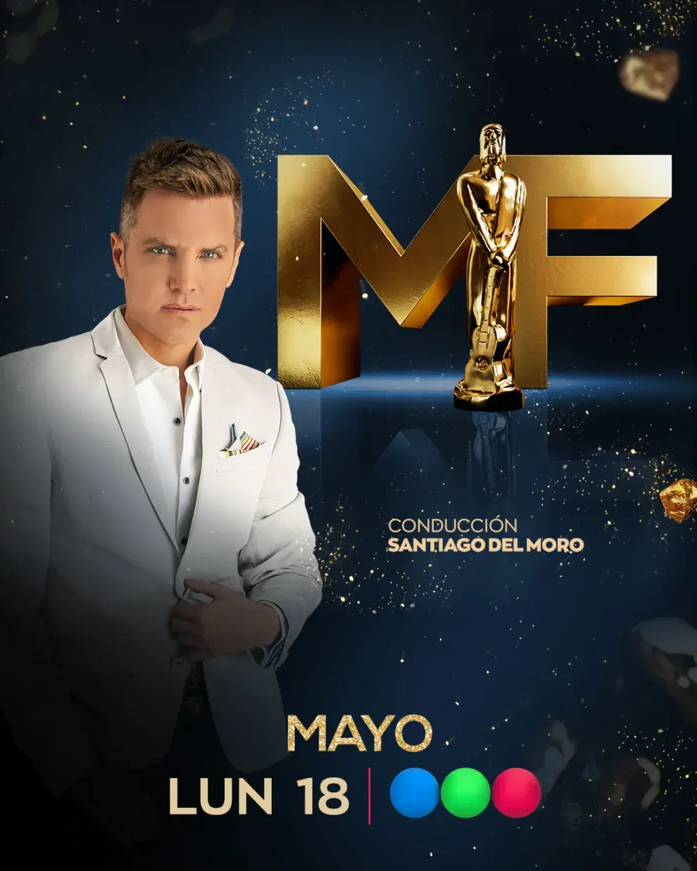 Póster de la entrega de los Premios Martín Fierro 2026.