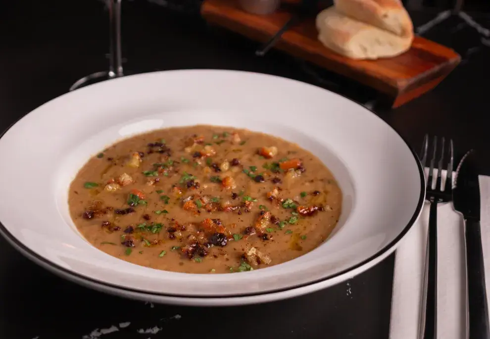 Sopa de cebolla cremosa