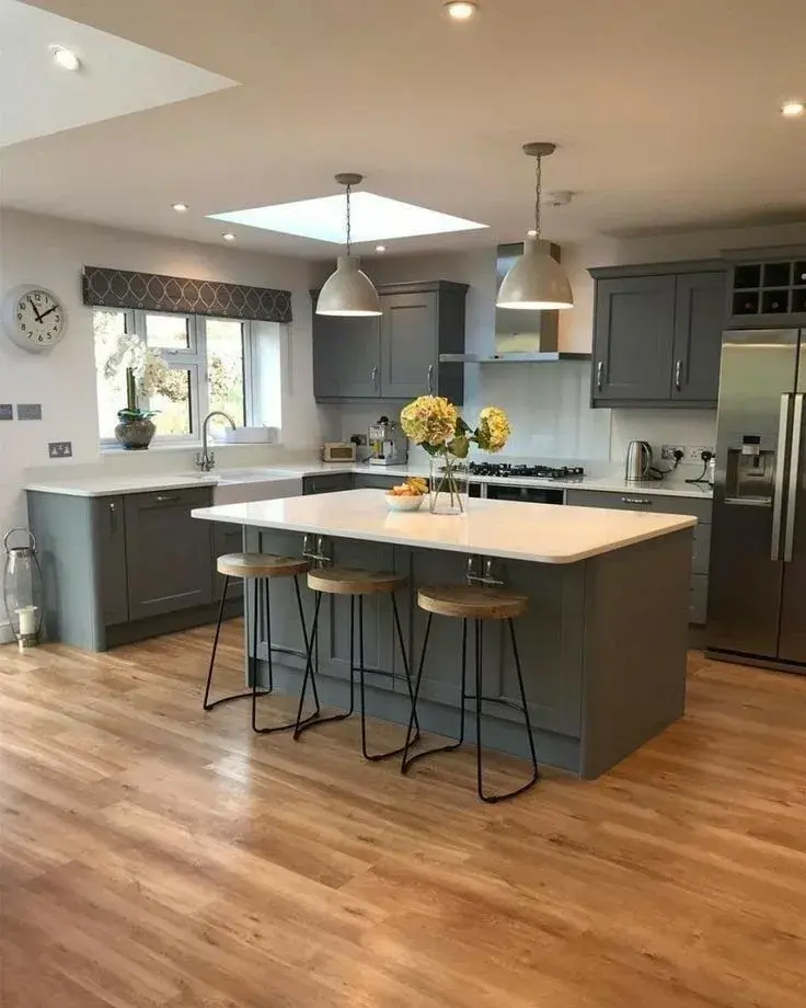 Foto de isla de cocina.