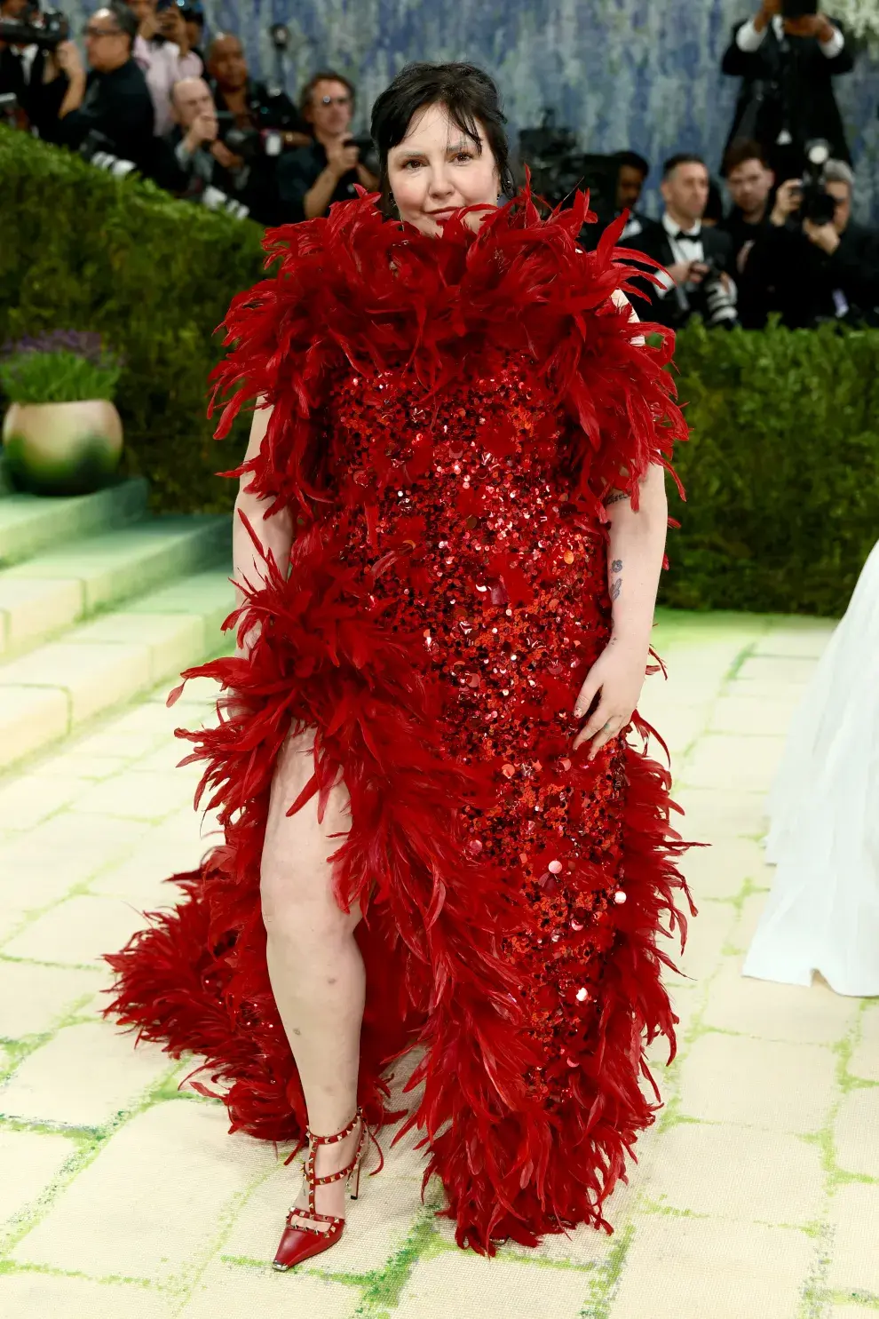 Lena Dunham en la Met Gala 2026.