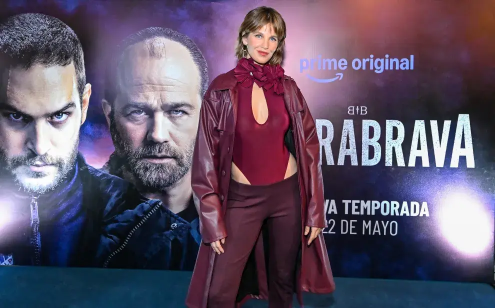 Liz Solari en el lanzamiento de la temporada 2 de Barrabrava.