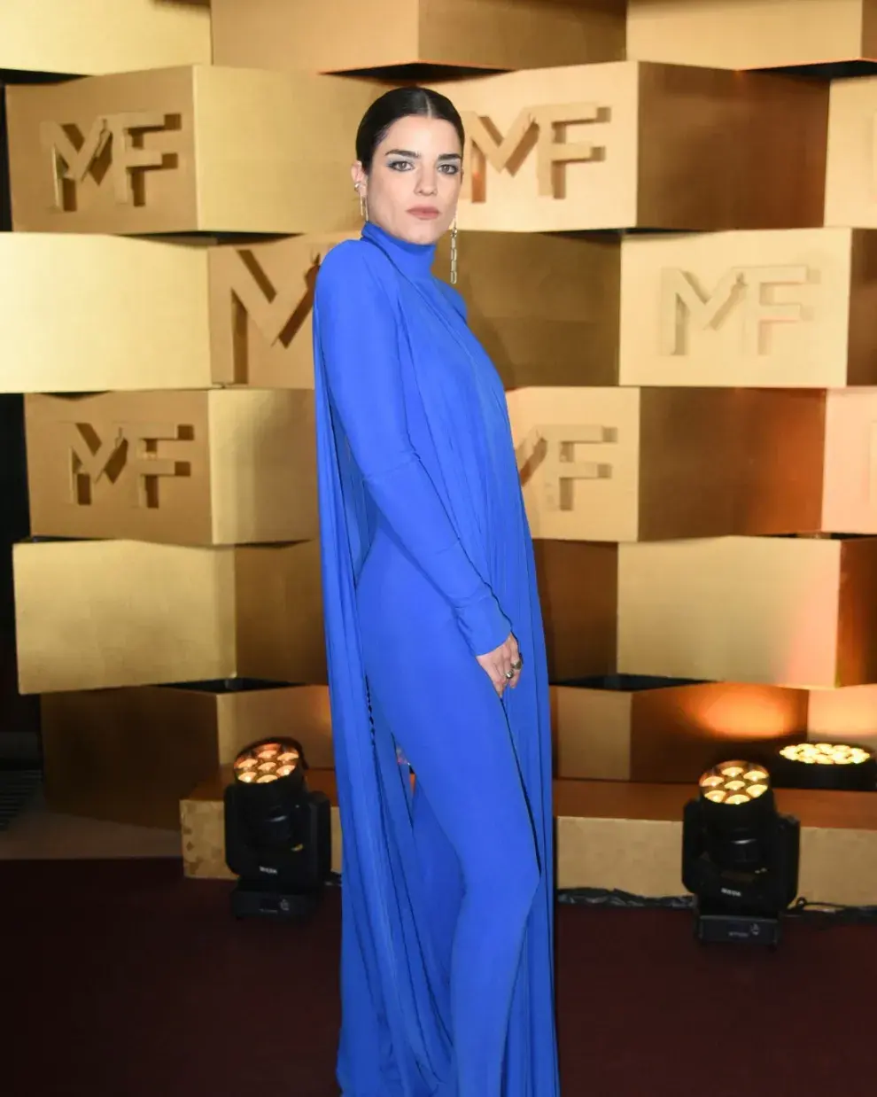 Malena Sanchez en la alfombra roja de los Premios Martín Fierro 2026.