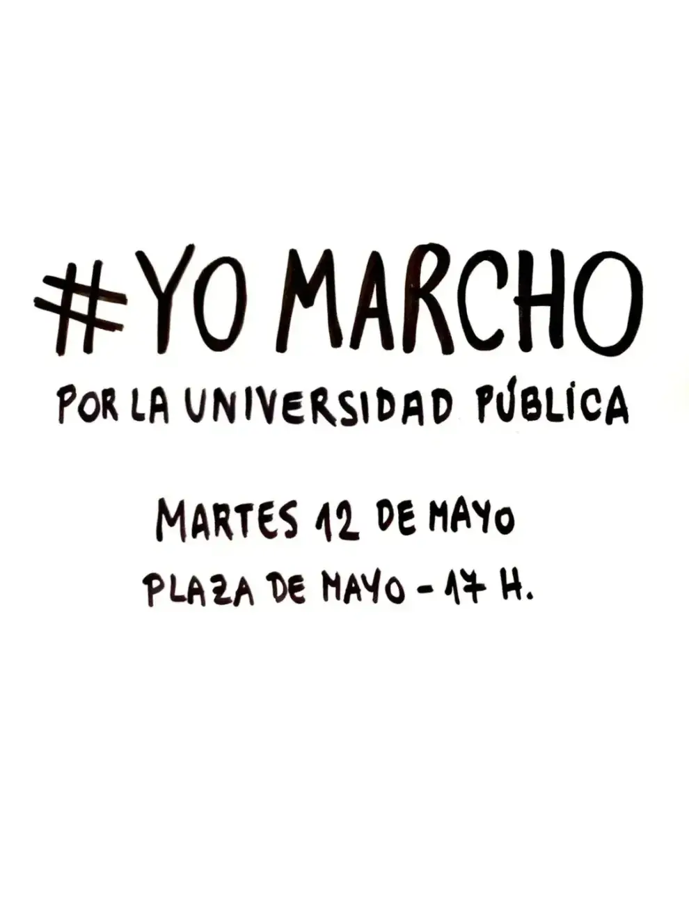 ¿A qué hora es la marcha universitaria?