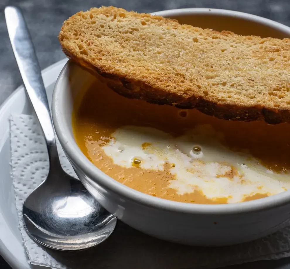  Sopa de zanahoria, naranja y jengibre