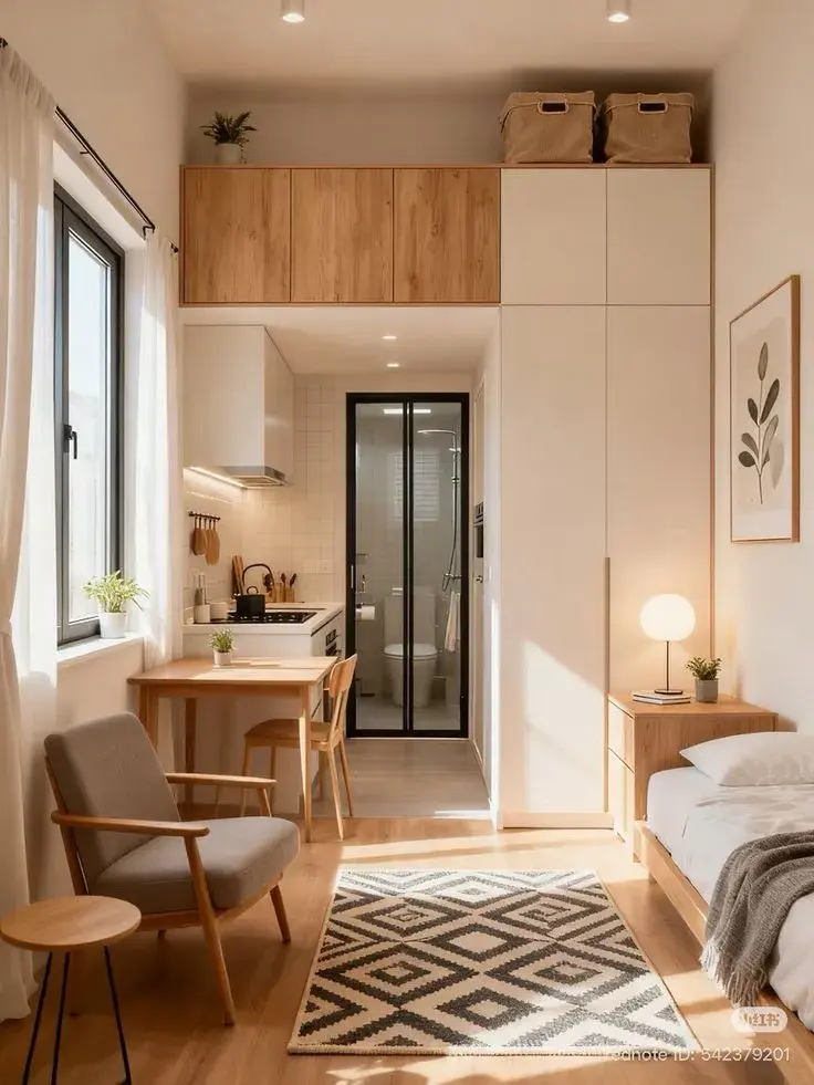Ideas inteligentes para decorar un monoambiente de menos de 30 m²