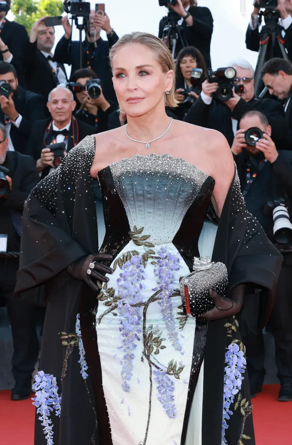 Foto de Sharon Stone en Cannes 2026.