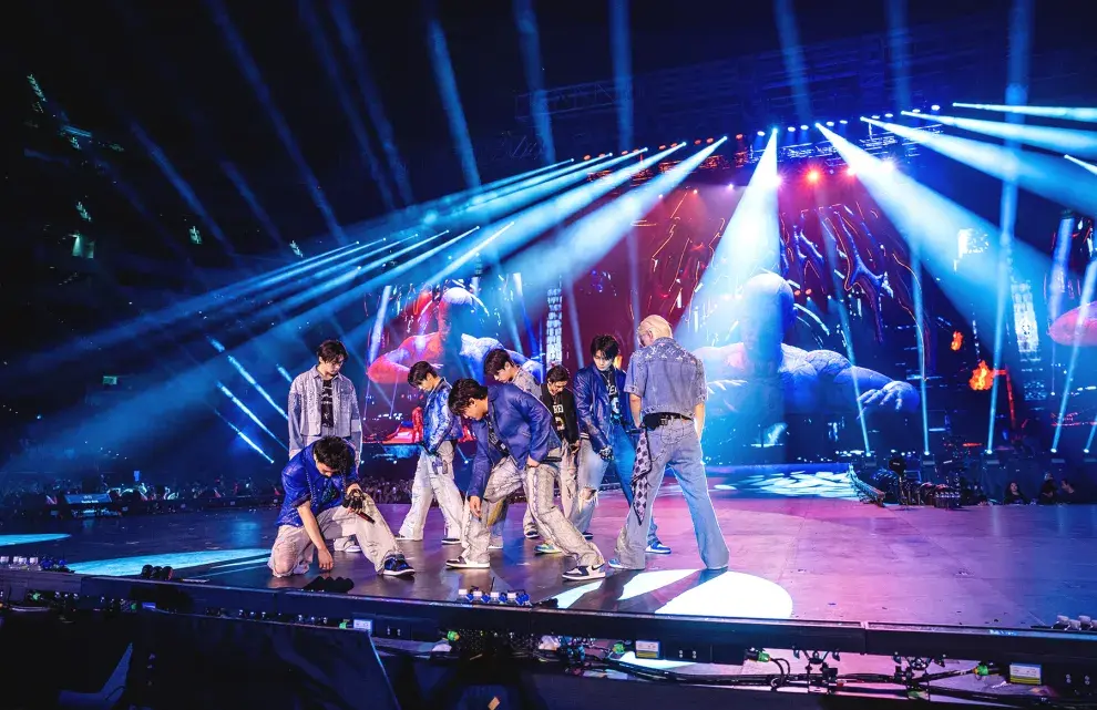 Foto de un recital de Stray Kids.