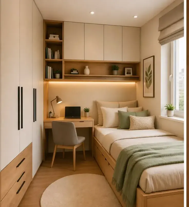 Tiny bedrooms: tendencias deco que hacen que los espacios mini se sientan más amplios