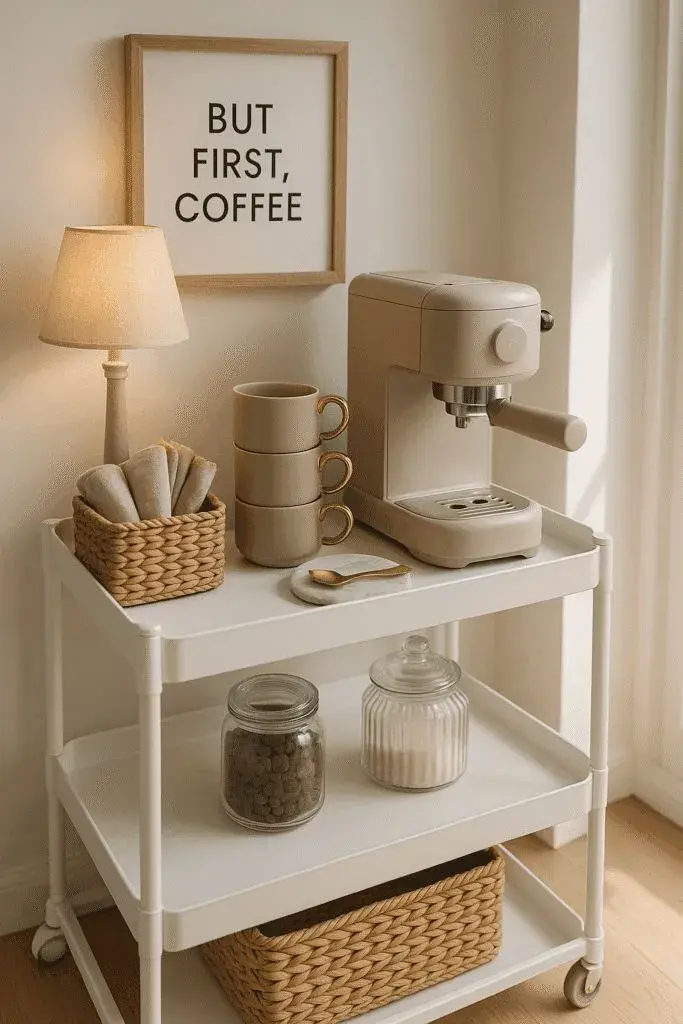 Tiny coffee corners: ideas para crear un rincón de café lindo y funcional
