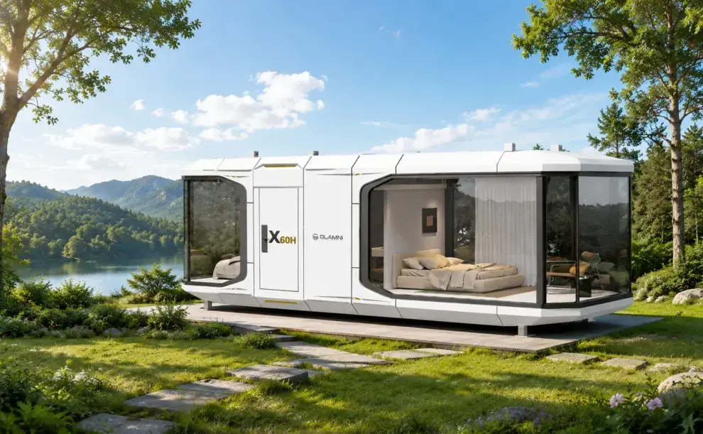 Foto de una Glamni tiny house.