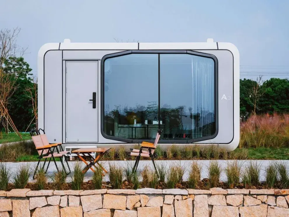 Foto de una Glamni tiny house.