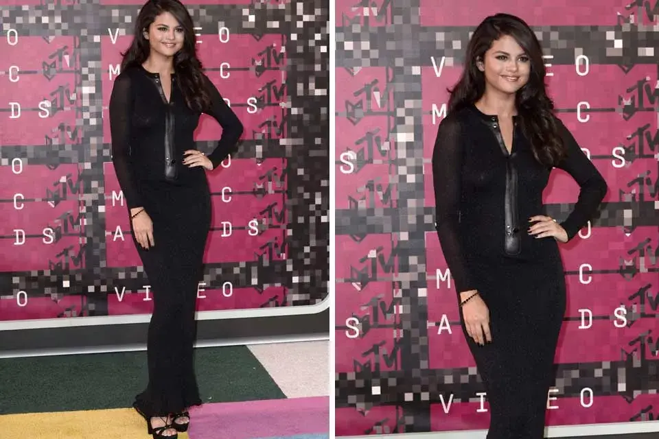 El negro parece que fue uno de los colores más elegidos de la noche. Selena Gomez lo llevó en su vestido largo y cerrado firmando por Calvin Klein Collection