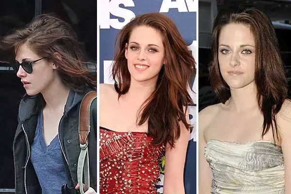 Siempre con estilos similares, Kristen Stewart opta por el pelo suelto, hacia el costado