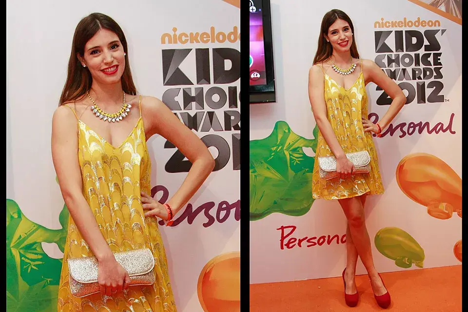 Agustina Córdova se subió a la moda del amarillo (como ya lo dijimos, se viene con todo!) para los Kids Choice Award