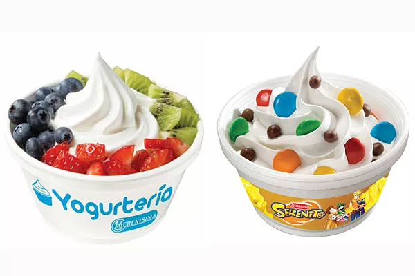 Además de los yogures, hay smoothies frutales o de Cindor, Danette, y Frozen Serenito