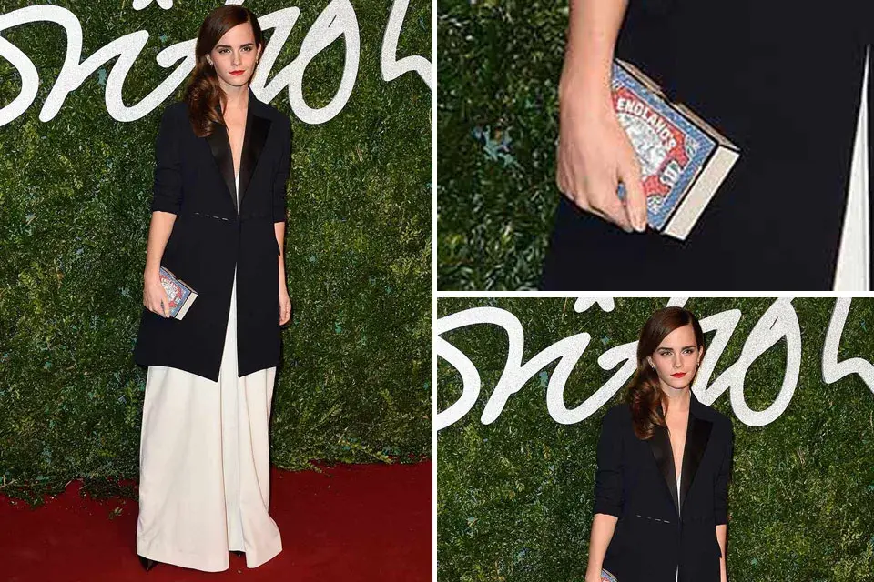 De blanco y negro, Emma Watson lució un equipo oversized de Misha Nonoo